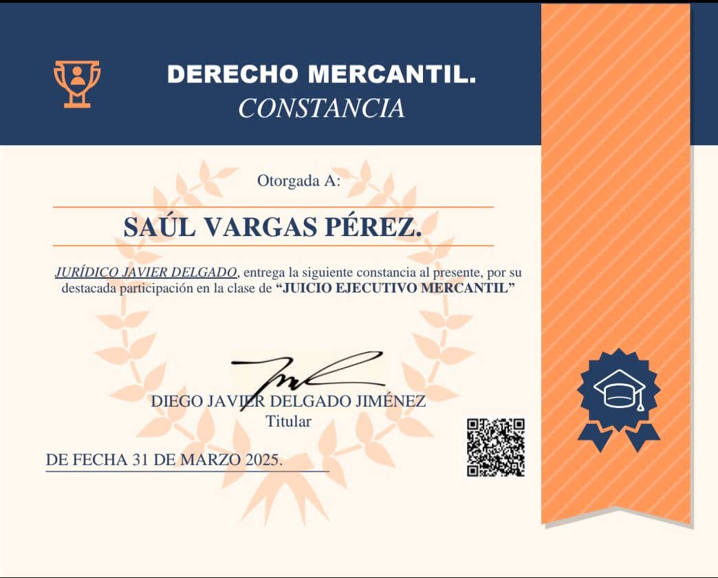 Constancia derecho mercantil 2025